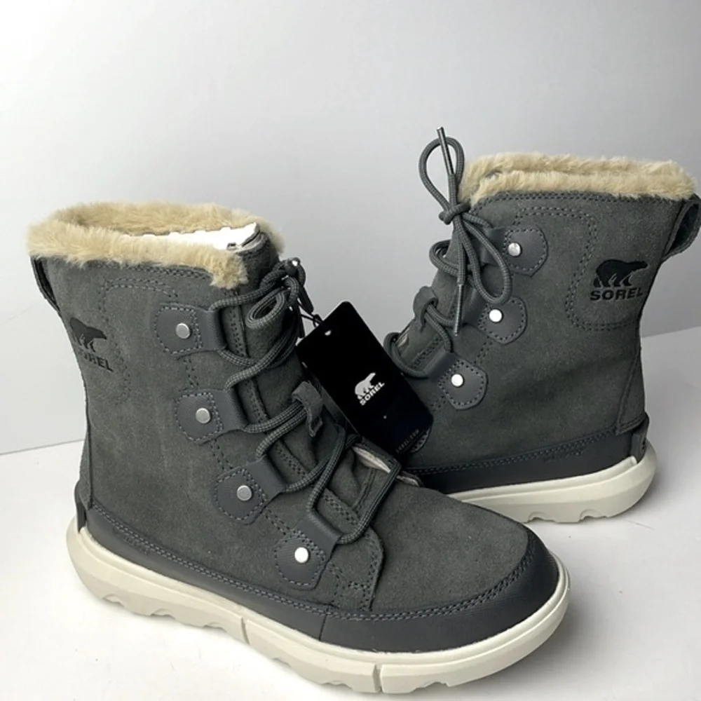 NEW Sorel Explorer 2 Joan Faux Fur Ankle Boots